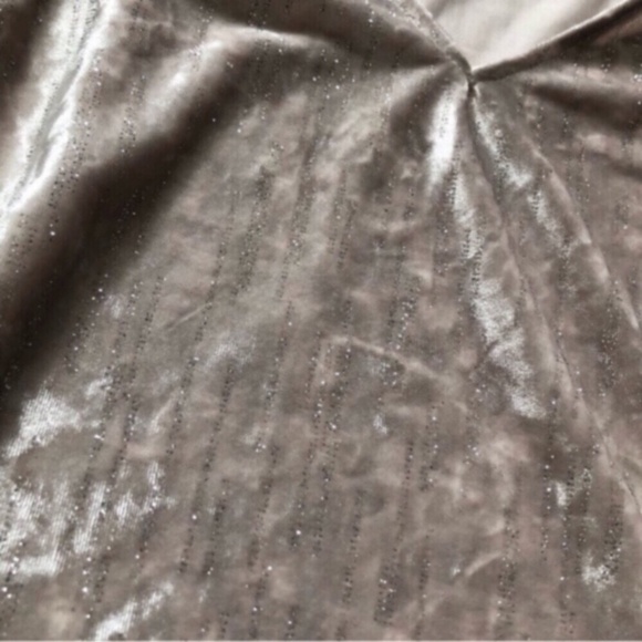 Balloon Sleeve Champagne Glitter Blouse - Picture 4 of 9